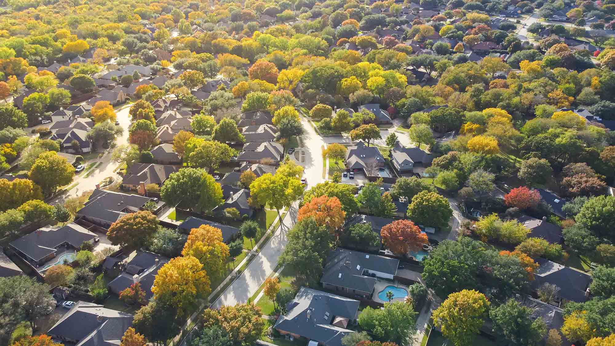 autumn-neighborhood-exterior-birdseye-view-fall-aerial