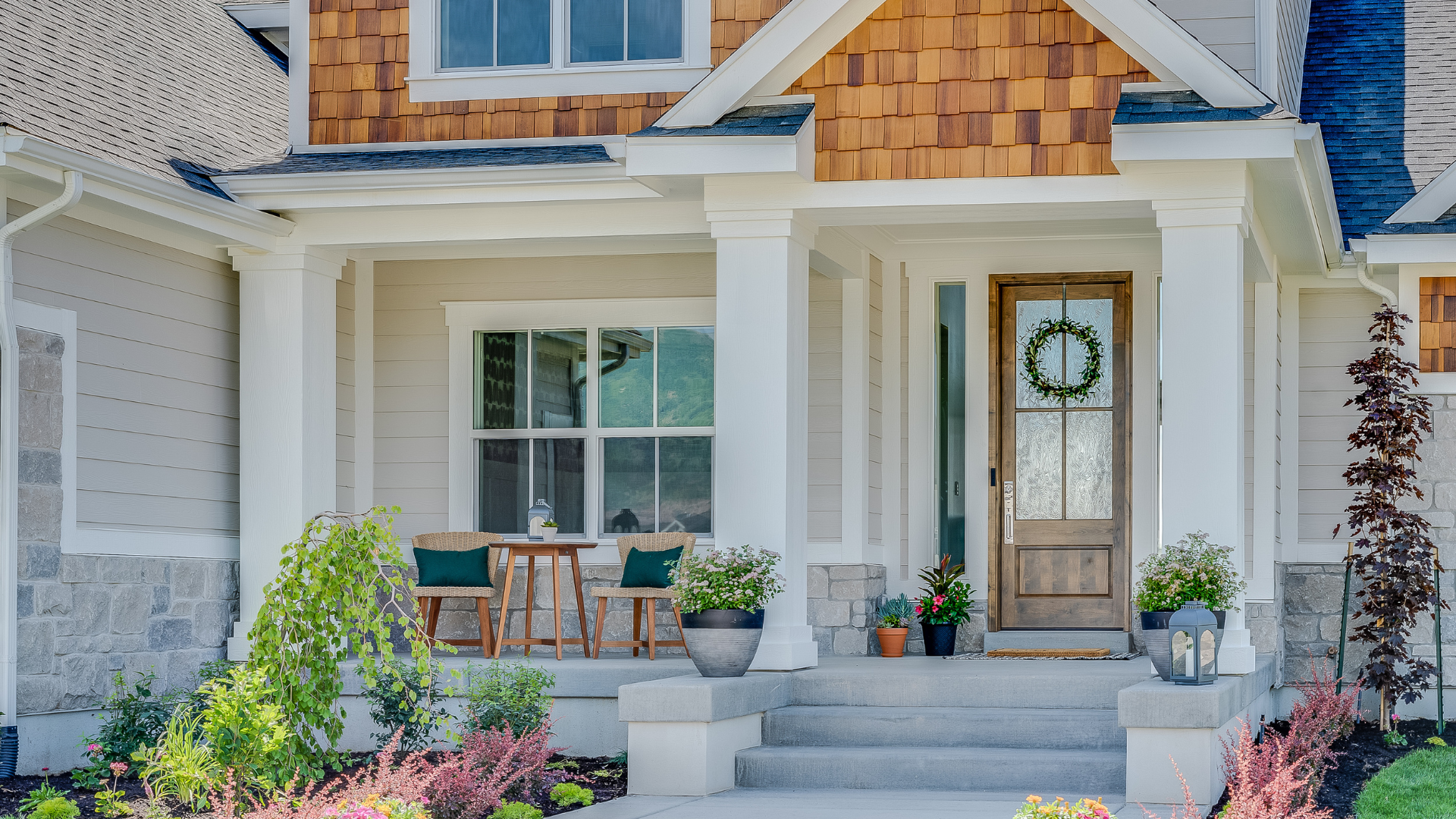 home-exterior-spring-flower-garden