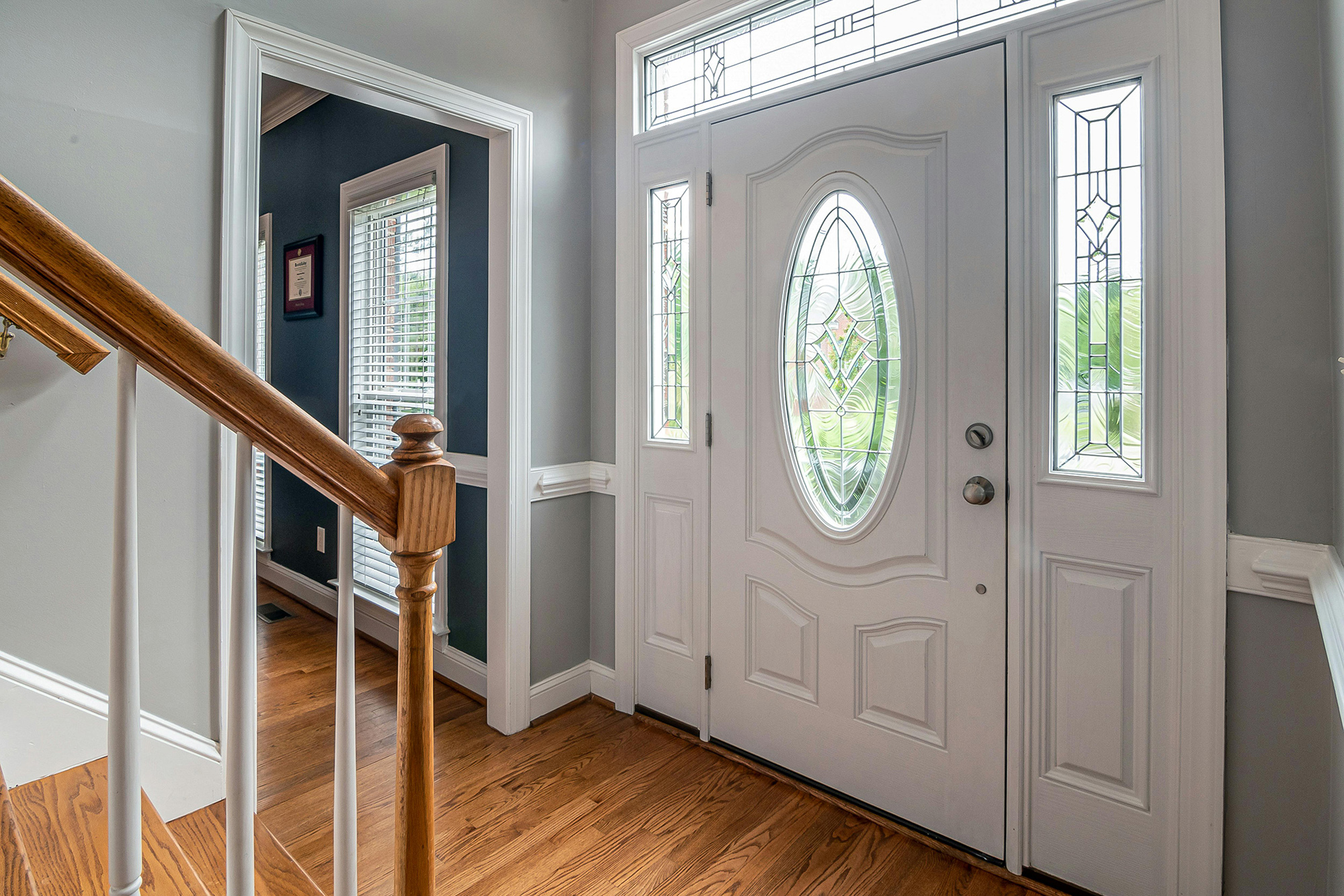 foyer of a traditional home purchased with a temporary interest rate buydown